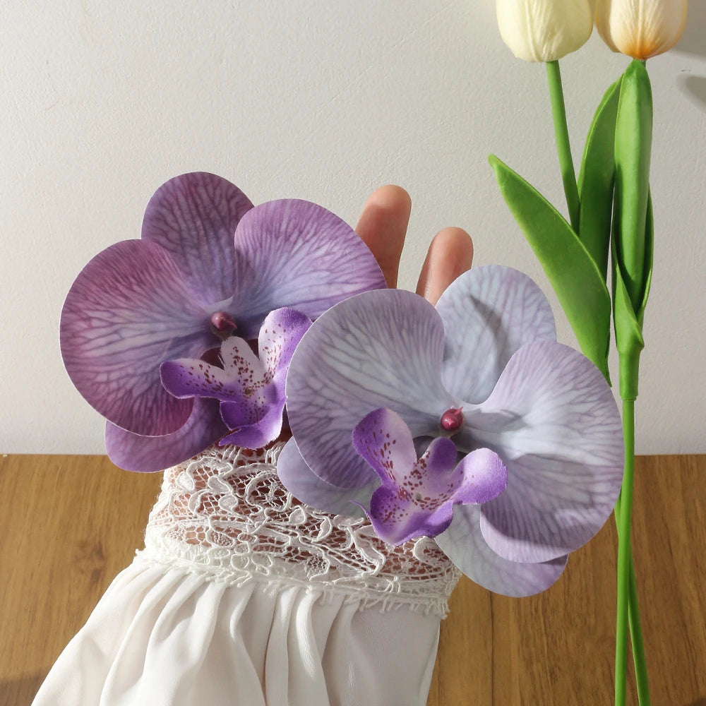 fleurs artificielles orchidées clips décoration mariage intérieur composition florale maison
