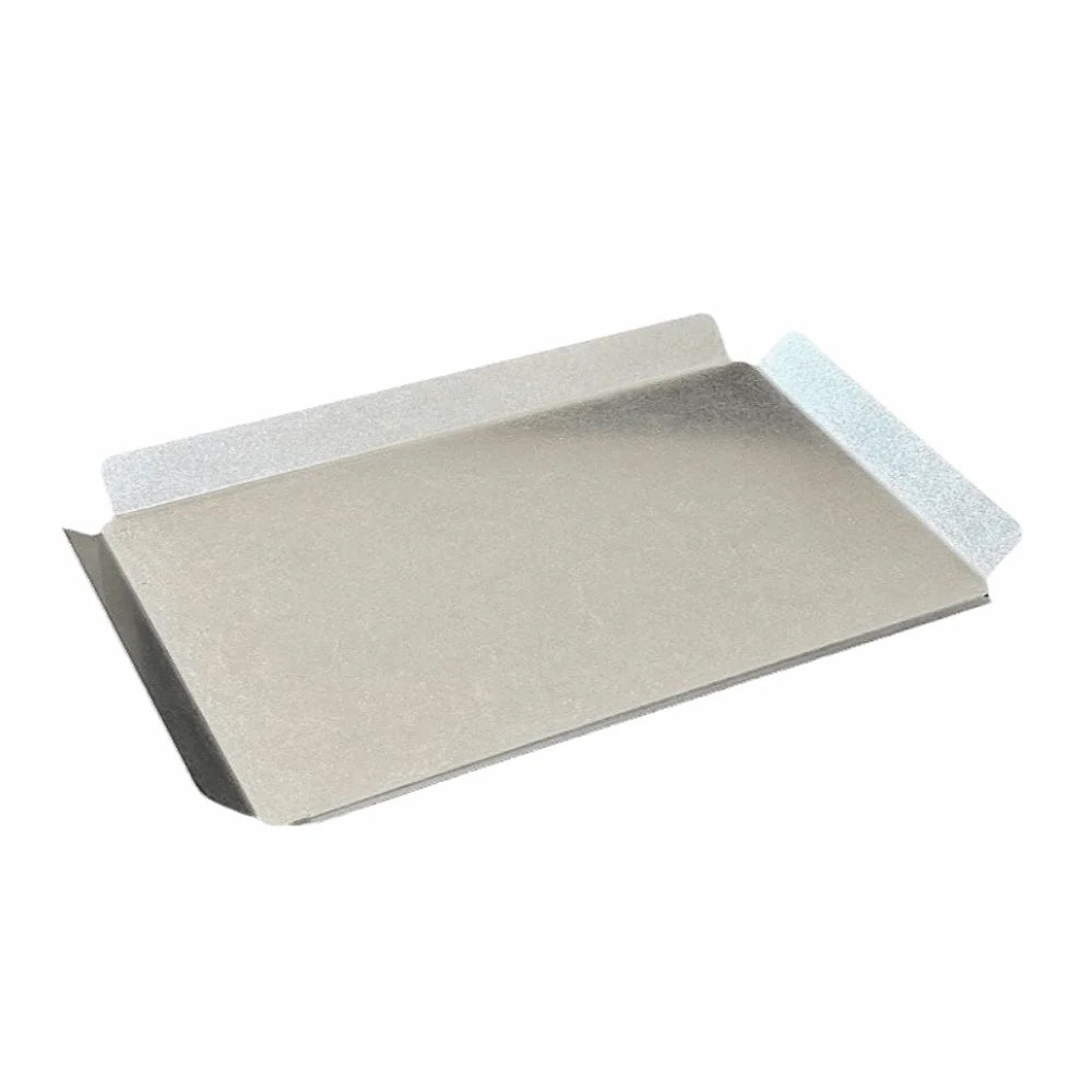 plateau repas gris métallisé lisse brillant moderne minimaliste rangement cuisine steak
