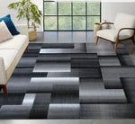 tapis moderne effet marbre noir blanc doré salon chambre intérieur extérieur décoration luxe 160x120cm