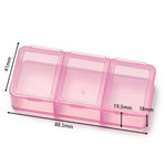 boîte plastique bleu translucide compartiments clips rangement colorées pratique artisanal venta grossiste