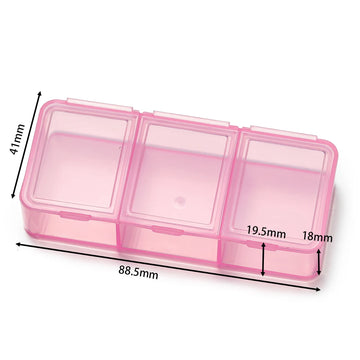 boîte plastique bleu translucide compartiments clips rangement colorées pratique artisanal venta grossiste