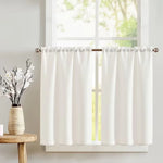 rideau blanc plissé rayures horizontales occultant moderne 100 polyester 84x114cm 2pcs
