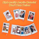 cadres photo magnétiques transparents modernes 6cm 4cm aimants frigo minimalistes