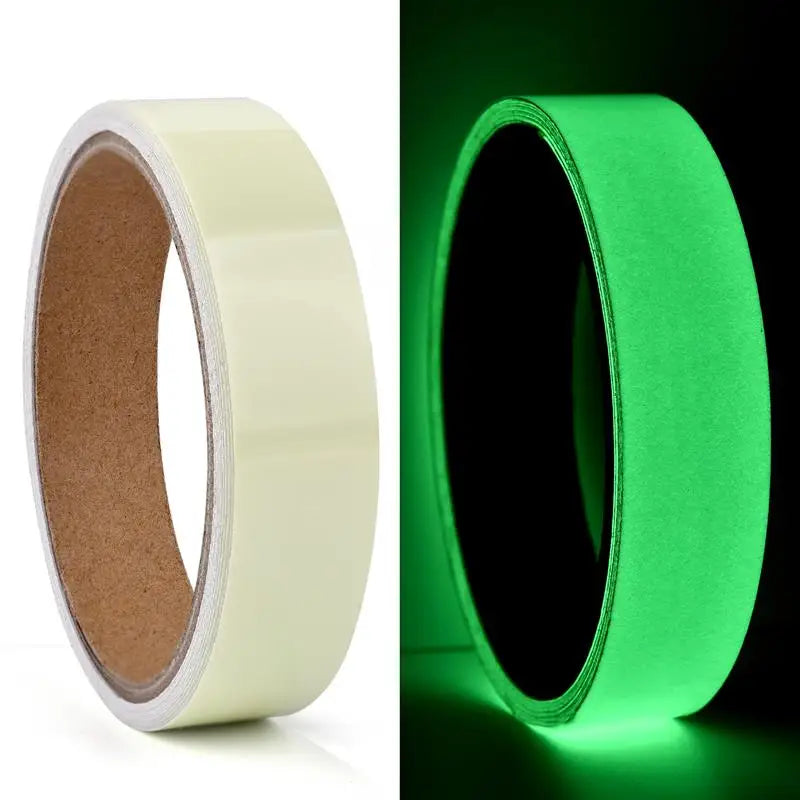 ruban lumineux adhésif bleu vert orange moderne sécurité décoration nuit