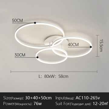 plafonnier led rond moderne luminaires salon chambre blanc noir épuré lumière dimmable