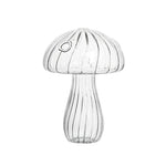 vase champignon transparent moderne rouge vert rose marron jaune