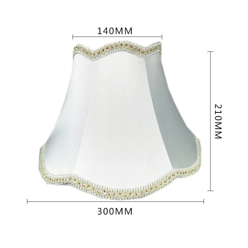 abat jour tissu floral broderie franges beige luxe décoration lampe table murale moderne