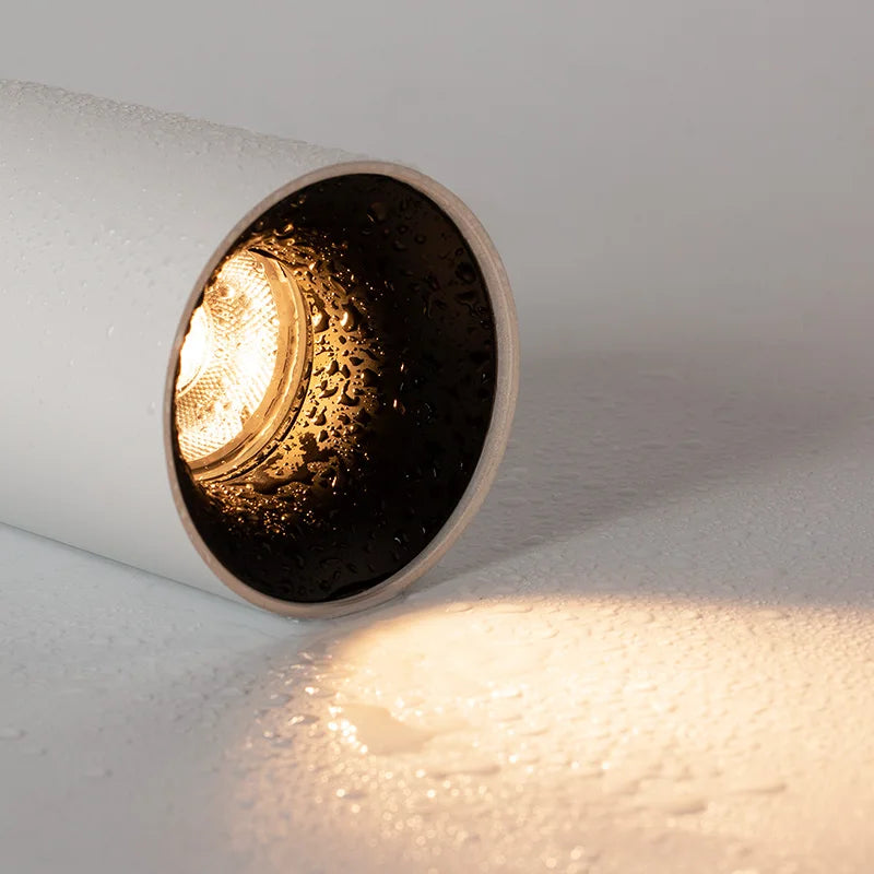 lampe led moderne adhésive blanc mat ip54 surface aluminiumextérieurintérieur 90260v led adaptable