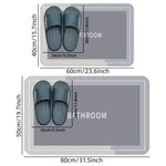 tapis bain bleu gris moderne minimaliste texture simple adhésif salle bain