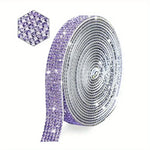 ruban strass décoratif adhésif vert noir violet blanc rose beige rouge classique 3d strass