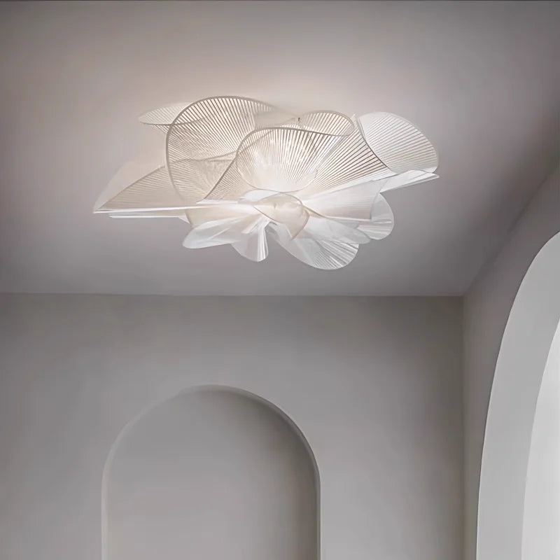 lampe suspendue contemporaine spirale organique noir blanc translucide led stepless dimming chambre salon