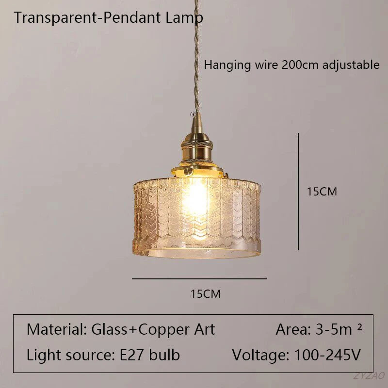 lampe murale rétro verre vert motif géométrique abat jour verre bras cuivre fixation éclairage