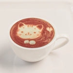tasses blancs motifs latte art cœur feuille moderne soucoupe anniversaireDecoration deco patisserie