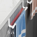 porte serviettes mural acier inoxydable noir blanc moderne clips cuisine maison appartement