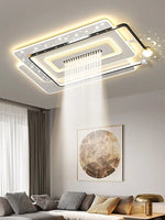 luminaire minimaliste moderne étoiles croissant lune géométrique blanc noir doré