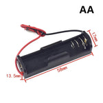 boîtes rangement batteries 18650 AA noires clips pratiques emplacements multiples