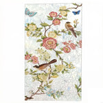 film décoratif fenêtre fleurs feuilles papillons moderne vert blanc jaune marron opacité adhésif
