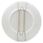 support assiettes doré clips métalliques moderne cuisine accroche mur taille 10 12 14 16