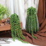 plantes artificielles vertes gouttes pendantes moderne suspension tringle extérieur décoration maison anniversaire vigne