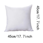 coussin carré blanc texture lisse moderne 45x45cm amovible lavable santé