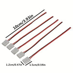 connecteurs led blanc rouge noir adhésifs modernes fonctionnels 10 pièces