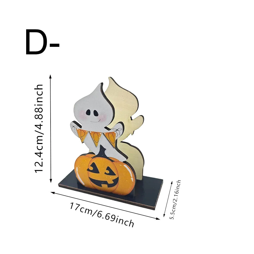 porte serviettes halloween fantôme citrouille squelette clips decoration table blanc noir orange
