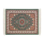 tapis sol persan motif floral classique franges décoration intérieur maison