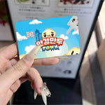 autocollants cartes bancaires dessin animé mignon personnages adhésifs réutilisables imperméables classiques féminins