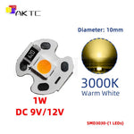 panneau led 1w 12v blanc rouge vert bleu 10mm alu smd3030 120deg moderne