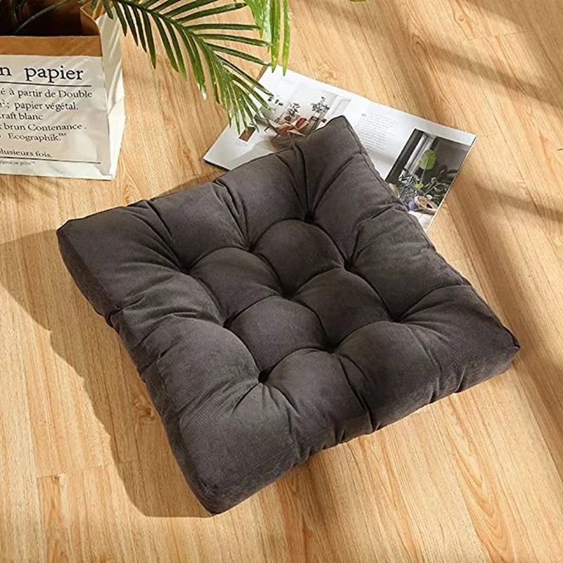 coussin sol velours épais violet vert moderne 53x53cm 45x45cm polyester anti décubitus