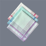serviettes poche femmes 100 coton rayures colorées classiques 29cm 29cm