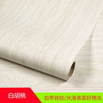 papier peint bois moderne adhésif beige brun rouge gris opacité décoration meubles salon chambre