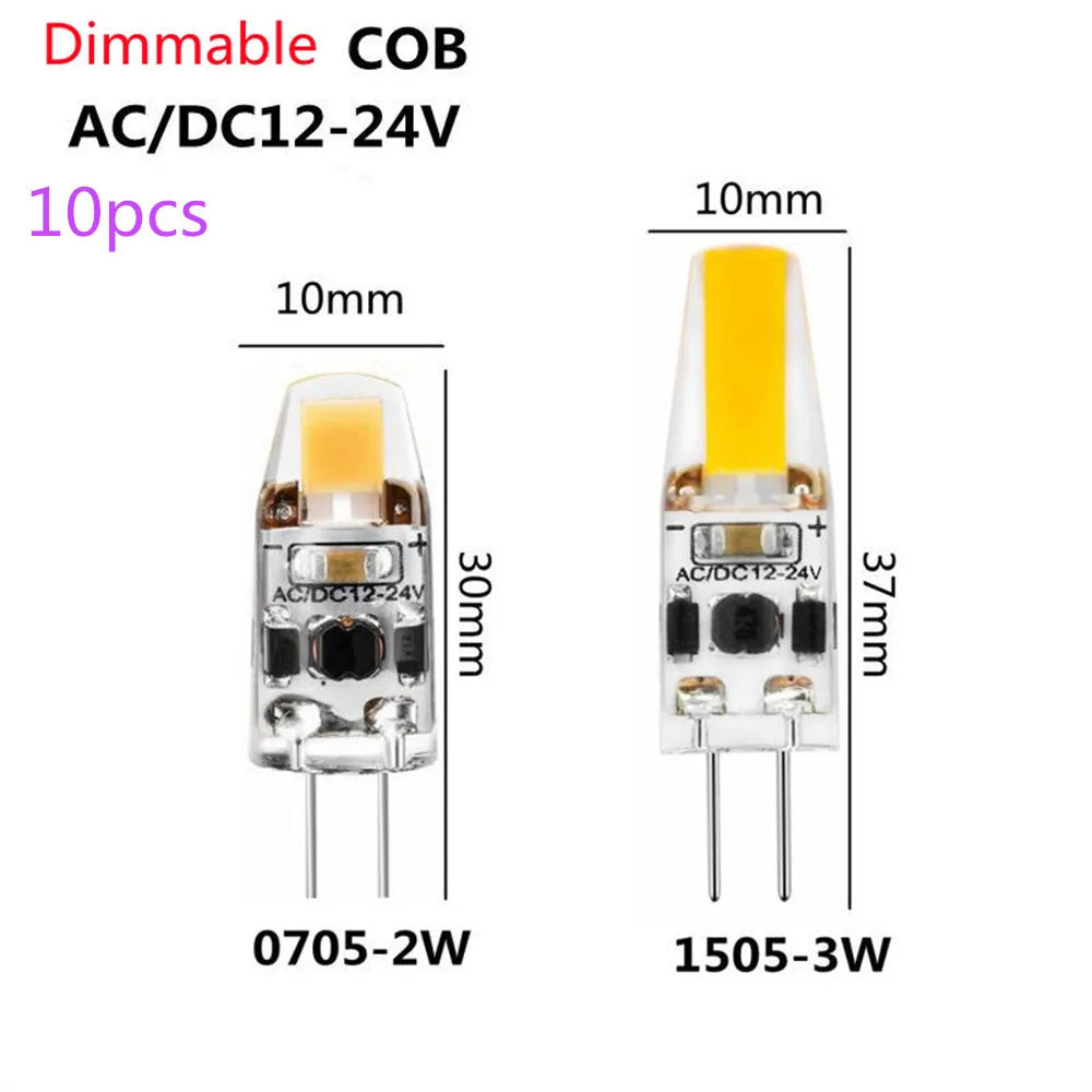 ampoules led g4 transparentes opalescentes 2w 3w 11v 50v 60 lumens 50000h modernes