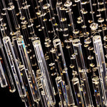 lustre moderne cristal transparent acier inoxydable flux lumineux haute certification