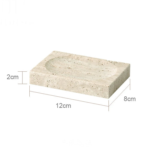 ensemble accessoires salle bain marbre beige distributeur savon porte savon boîte mouchoirs plateau moderne