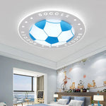plafonniers football moderne led acrylique hexagones noirs blancs opaques chambre salon
