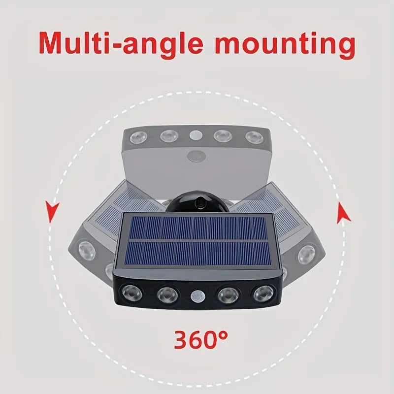 lampe solaire moderne blanc panneau solaire led détecteur mouvement ip45 étanche abș