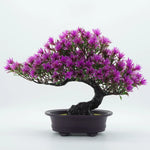 plante bonsaï artificielle pot vert rose violet décoration intérieur maison objet