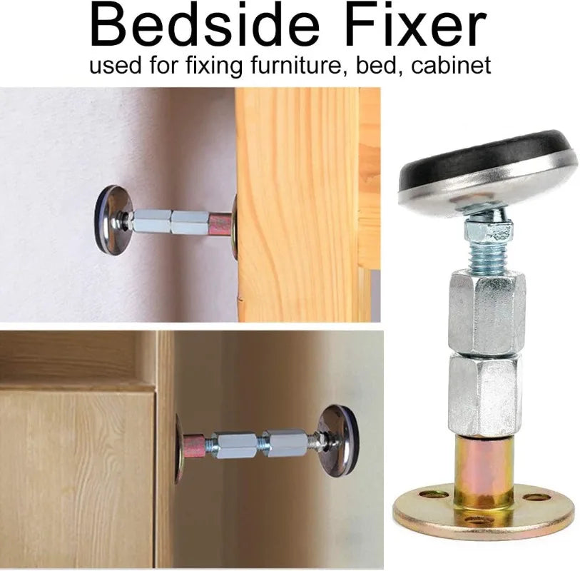 fixateur lit réglable anti secouement support métallique adhésif pads antidérapants vis entretoise filetée moderne