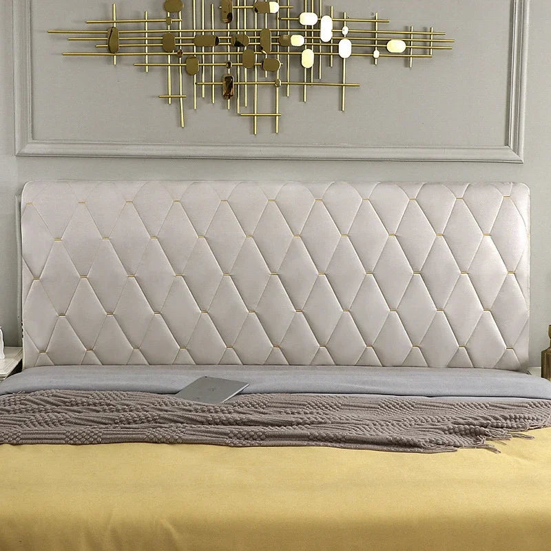 tête lit rembourrée motifs losanges turquoise orange rose moderne chambre décoration élégante tableaux abstraits