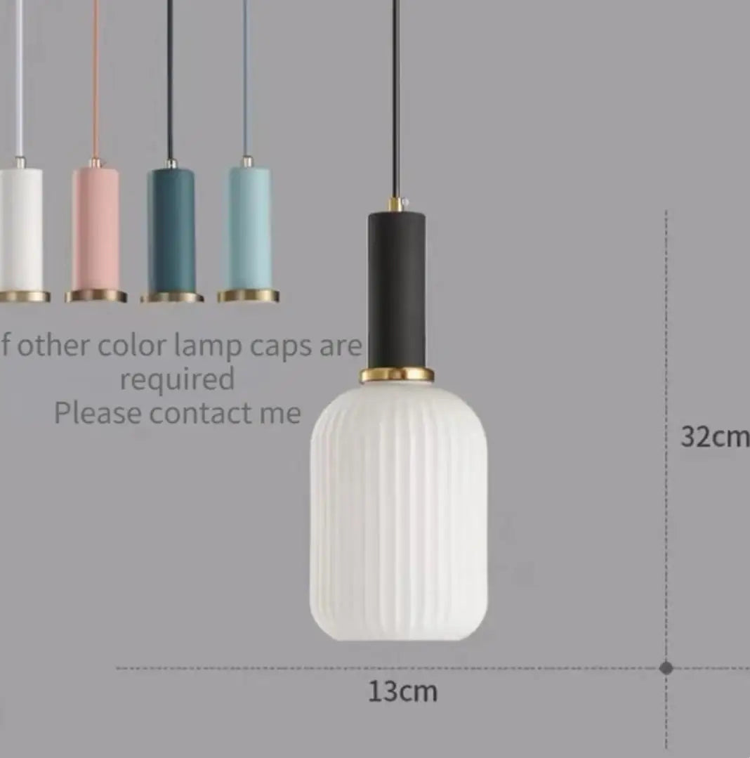 suspension lumineuse moderne vert rayures opacité câble noir chambre salon étude principal
