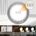Lampe LED plafonnier moderne blanc couleurs interrupteur bouton 6W 12W 18W 24W