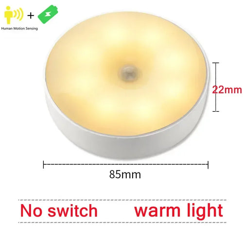 veilleuse led rechargeable sensor night lamp adhésive blanche moderne chambre sans interrupteur flux lumineux