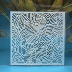 gabarits peinture moderne motifs géométriques horloges feuilles spirales blanc opaques
