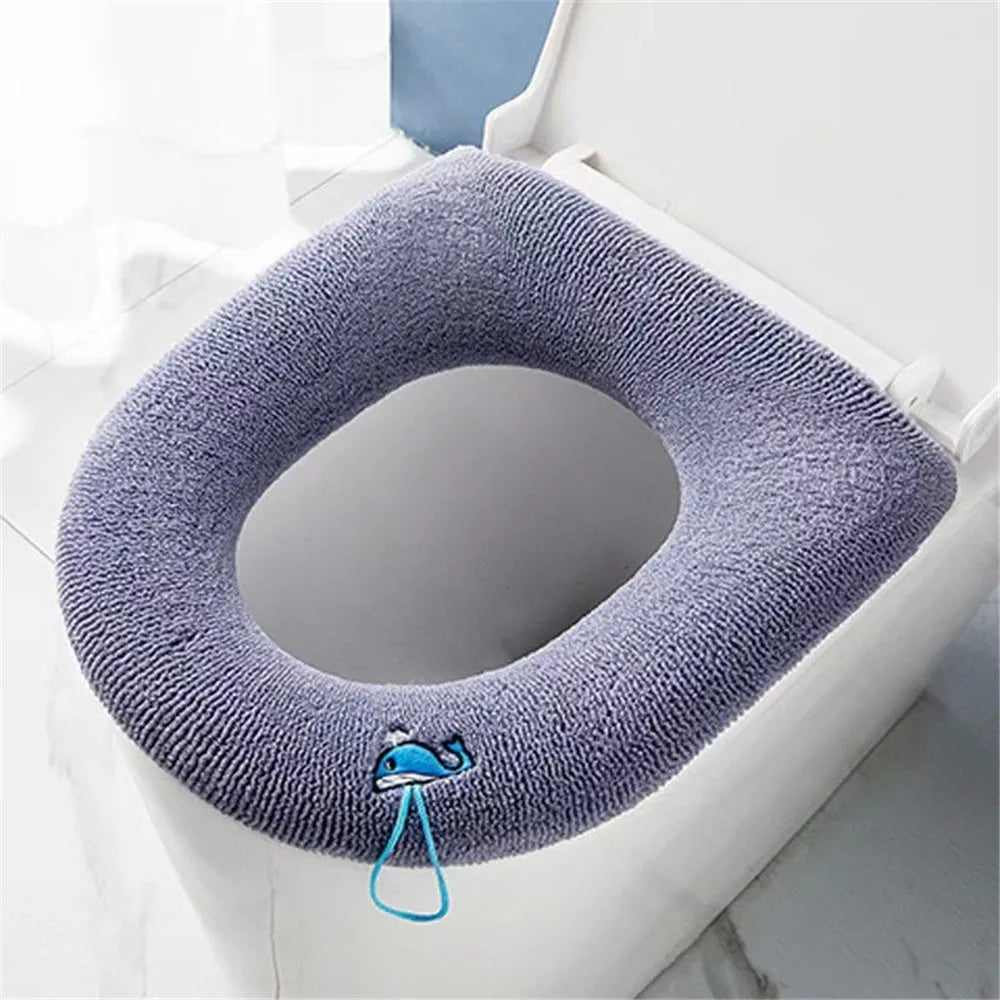 couvre siège toilette panda motif gris doux microfibre moderne respectueux environnement