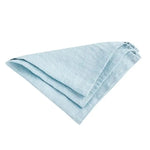 serviettes tissu lin naturel classiques blanc vert bleu clair rose pâle marron respectueux environnement