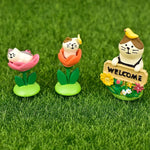 figurines decoratives animaux fleurs welcom pelle oiseaux fleuri resin japonais mignon cartoon decoetagere
