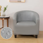 housse fauteuil moderne polyester bleu noir gris marron polaire lavable salon chambre uni