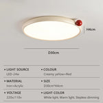 plafonnier led moderne suspension circulaire sphérique beige marron rouge télécommande minimaliste intérieur