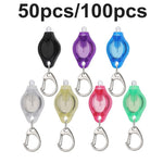 lampe torche portable mini led clé porte moderne compact anneau métallique